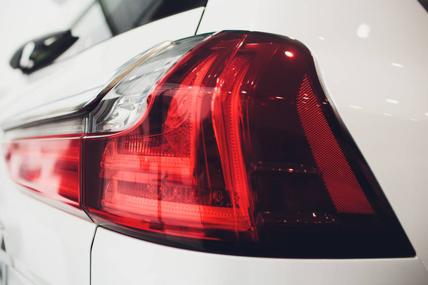 rear car auto in details backlight tail light lamp. - Foto, afbeelding