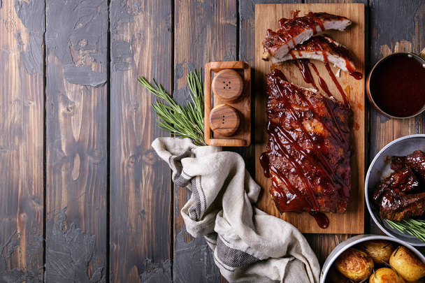 Home made pork and beef ribs - Photo, Image