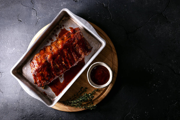 Home made pork ribs - Valokuva, kuva