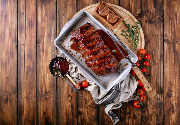 Home made pork ribs - Foto, Imagen