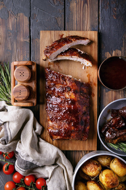 Home made pork and beef ribs - Фото, изображение