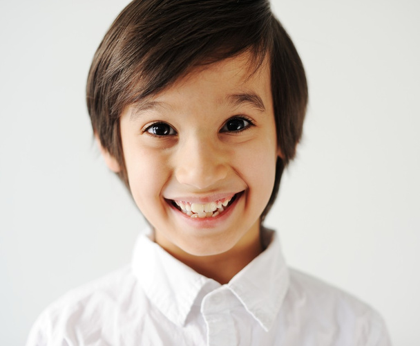 Closeup portrait of kid - 写真・画像