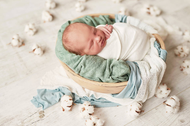newborn baby in bright clothes - Photo, Image