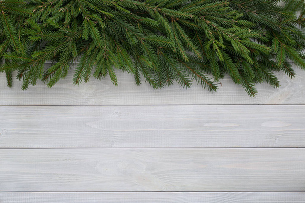 fond de Noël avec branches de sapin - Photo, image