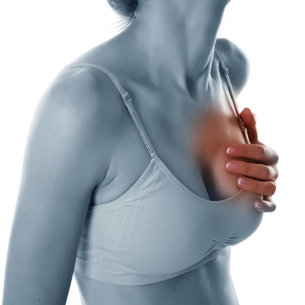 Mujer con dolor en varias partes del cuerpo
 - Foto, Imagen