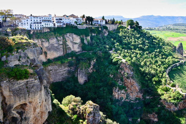 A panoramic view of the town of Ronda, Spain - Photo, Image