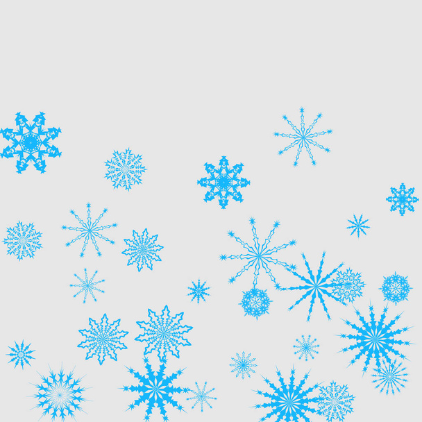 立ち下がり雪の正月背景ベクトル - ベクター画像