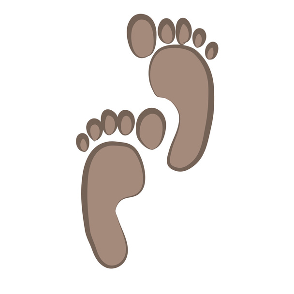 menselijke voetafdrukken - Foto, afbeelding