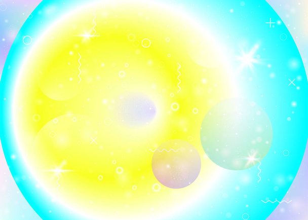 Ολόγραμμα φόντο με ζωντανή κλίσεις ουράνιο τόξο. Δυναμική ροή - Διάνυσμα, εικόνα