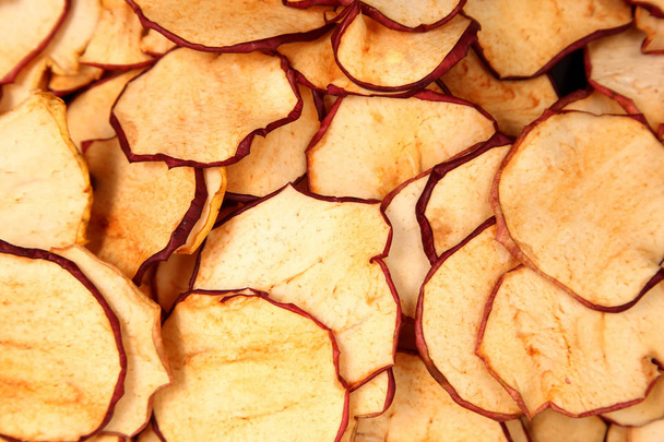 Dried Apple slices close up - Photo, Image