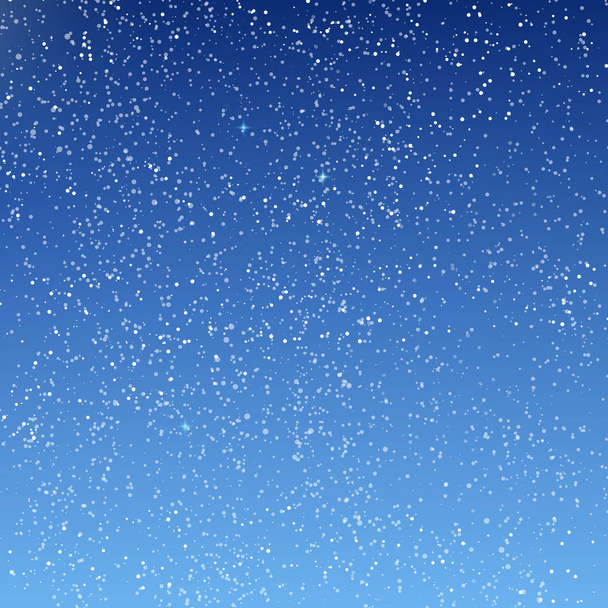 Зимний фон со снежинками на Рождество или Новый год. Вектор
. - Вектор,изображение
