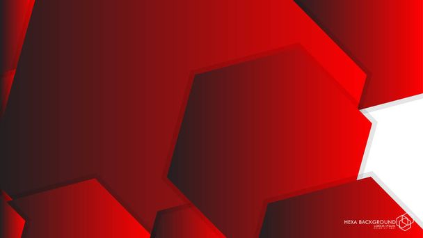 Vector Résumé Fond Feu et ombre rouge hexagone
 - Vecteur, image