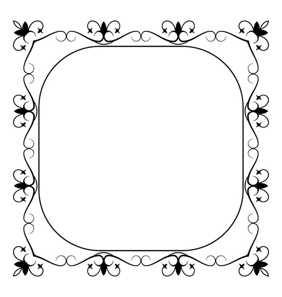 Desenho de ícone de linha de monograma Bloom
 - Vetor, Imagem