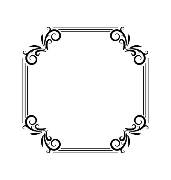 Line icon design of mirror frame - Vector, Imagen