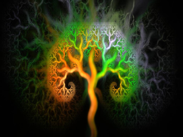 beautiful abstract colorful fractal background  - Photo, Image