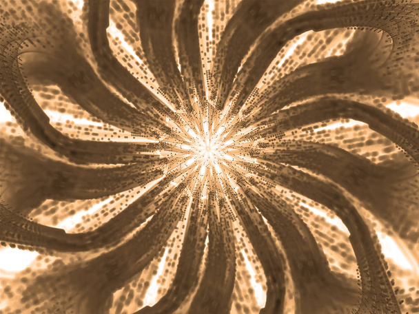 Fractal abstracto con líneas onduladas brillantes. fondo de fantasía - Foto, Imagen