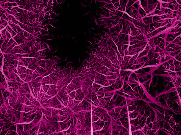 Αφηρημένο fractal φόντο από διασταυρωμένη γραμμή και εφέ φωτός - Φωτογραφία, εικόνα