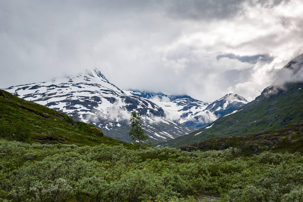 beautiful landscape of Norwegian national park Jotunheimen - Foto, afbeelding