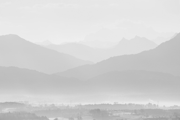 High-key táj, Luzern, Svájc központjában, az Alpok - Fotó, kép