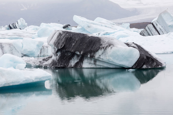 Icebergs in the glacier lagoon in Iceland  - Фото, зображення