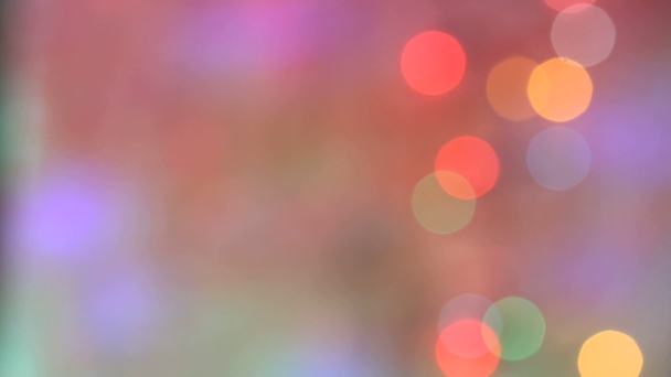 Yeni yıl partisi Doğum günü renkli soyut arka ışıklı defocused - Video, Çekim