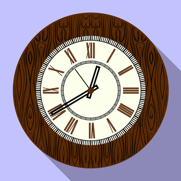 Isolated object of clock and time logo. Set of clock and circle vector icon for stock. - ベクター画像