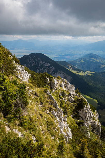 Summer panorama of Montenegrin mountain range in Carpathians - Zdjęcie, obraz