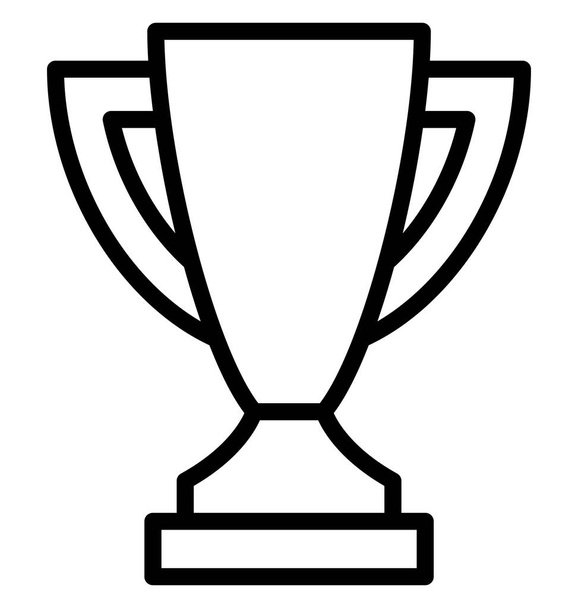 Trofeo, icona vettoriale isolata di successo che può essere facilmente modificata o modificata - Vettoriali, immagini