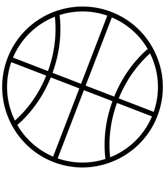 Labda, kosárlabda Elszigetelt vektor ikon, amely könnyen módosítható vagy szerkeszthető - Vektor, kép