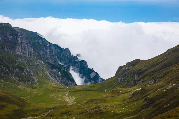 Summer panorama of Montenegrin mountain range in Carpathians - Fotografie, Obrázek