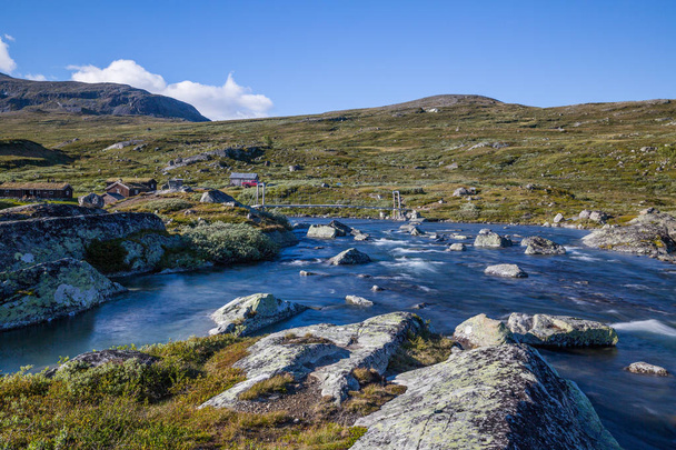 beautiful mountain lake in Jotunheimen National Park, Norway  - Foto, immagini
