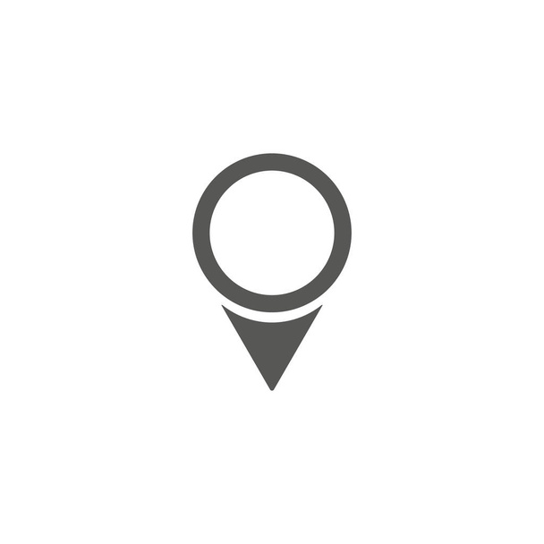 PIN pictogram. Locatie teken geïsoleerd op een witte achtergrond. Navigatiekaart, gps, richting, plaats, kompas, contact, zoek concept. Vlakke stijl voor grafisch ontwerp, logo, Web Ui mobiele app EPS-10 - Foto, afbeelding