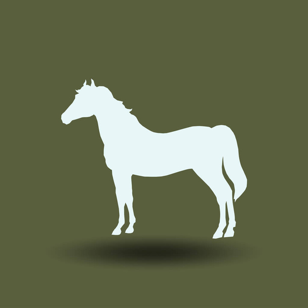 Silhouette de cheval en marche. Illustration vectorielle
. - Vecteur, image