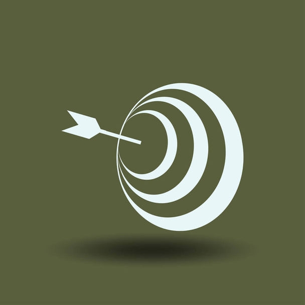 Vector target with arrow web Icon - Vector, Image