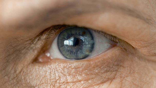 close up of senior woman eye - Fotoğraf, Görsel