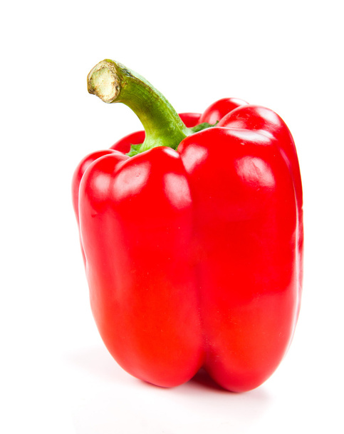 fresh red pepper on white - Foto, afbeelding