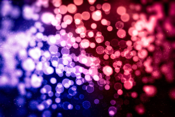 Bright light spots abstract bokeh blurred texture background - Photo, image