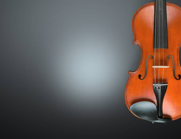 Wooden classic violin, art concept  - Фото, изображение