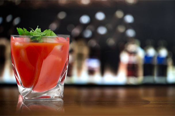 Glass of tomato juice, fresh healthy drink - Foto, imagen