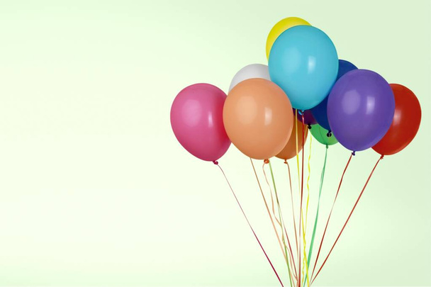 Bunch of bright balloons, party decoration - Φωτογραφία, εικόνα