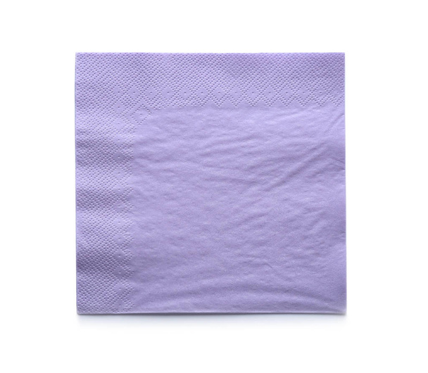 Paper napkin on white background, top view - Foto, Imagem