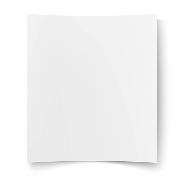 Vector blank white paper, empty poster placard - Vektor, Bild