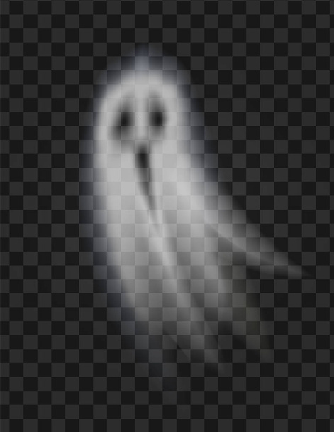 Poltergeist fantasma en el vector de fondo transparente
 - Vector, imagen