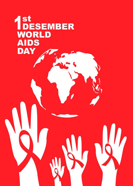 vecteur du symbole de la Journée mondiale du sida 1er décembre Journée mondiale du sida. Le ruban rouge. Le ruban rouge. bannière ou affiche de la journée mondiale des aides
 - Photo, image