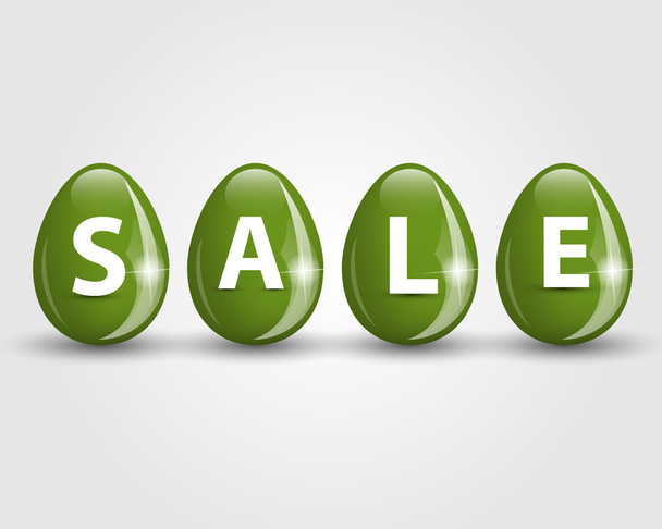 green eggs sale - Vector, afbeelding