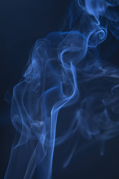 Abstract blue smoke swirls - Fotó, kép