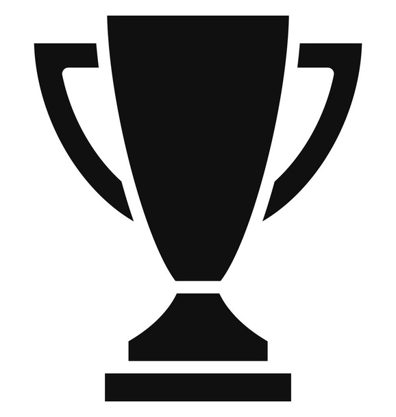 Trophy, Achievement Μεμονωμένο εικονίδιο διάνυσμα που μπορεί εύκολα να τροποποιηθεί ή να επεξεργαστεί - Διάνυσμα, εικόνα