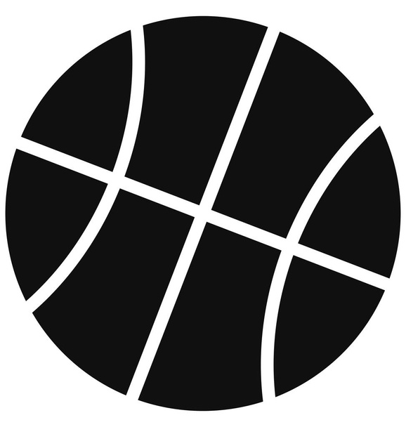 Labda, kosárlabda Elszigetelt vektor ikon, amely könnyen módosítható vagy szerkeszthető - Vektor, kép