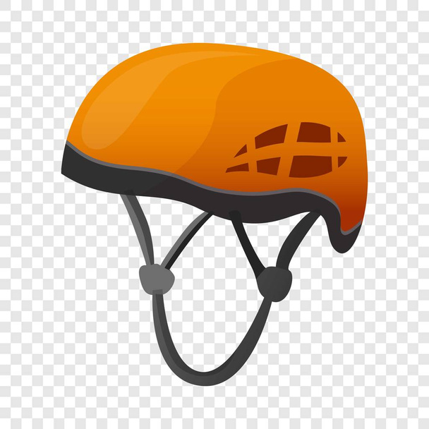 Climbing helmet icon, cartoon style - Vector, afbeelding