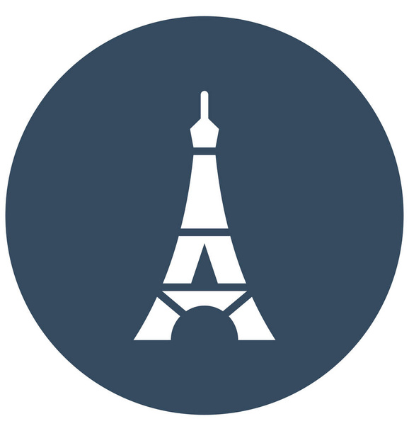 Eiffel, Eiffelova věž, izolované vektorové ikony, které lze snadno upravit nebo upravovat - Vektor, obrázek